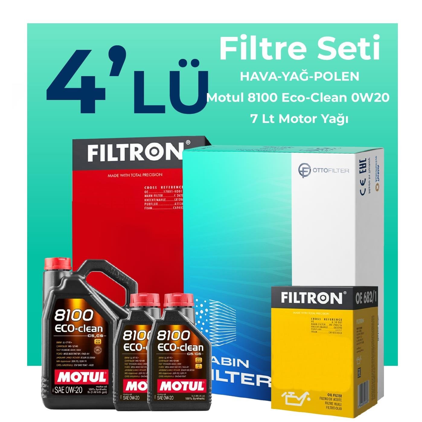 filtron-range-rover-vogue-2-0-benzin-filtre-bakim-seti-motul-motor-yagli-2018-2021-4-lu-109210 Filtron Range Rover Vogue 2.0 Benzin Filtre Bakım Seti Motul Motor Yağlı (2018-2021) 4 Lü - Görsel 1