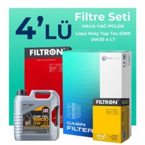 Filtron Seat İbiza 1.0 TSi Filtre Bakım Seti Liqui Moly Motor Yağlı (2015-2017) 4 Lü