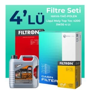 Filtron Seat İbiza 1.2 TSi Filtre Bakım Seti Liqui Moly Motor Yağlı (2011-2015) 4 Lü