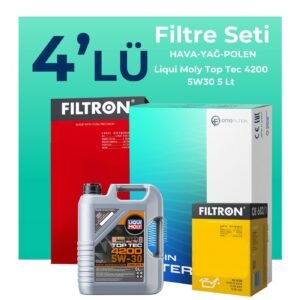 Filtron Skoda SuperB 2.0 Dizel Filtre Bakım Seti Liqui Moly Motor Yağlı (2008-2011) 4 Lü