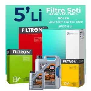 Filtron Subaru Forester 2.0 Dizel Filtre Bakım Seti Liqui Moly Motor Yağlı (2008-2013) 5 Li