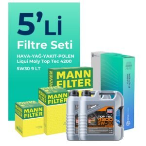 MANN Amarok 3.0 Dizel Filtre Bakım Seti Liqui Moly Motor Yağlı (2022-2026) 5 Li