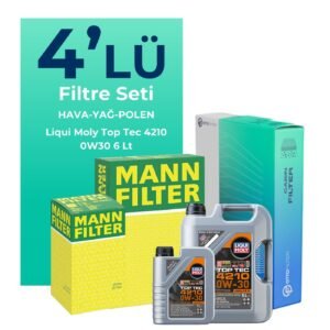 MANN Audi Q7 50 Dizel Filtre Bakım Seti Liqui Moly Motor Yağlı (2019-2024) 4 Lü