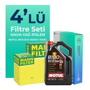MANN Chevrolet Aveo / Kalos 1.4 Filtre Bakım Seti Motul Motor Yağlı (2003-2009) 4 Lü