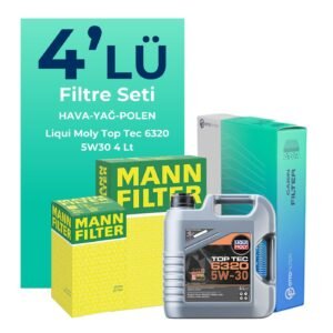 MANN Citroen DS3 1.2 Benzinli Filtre Bakım Seti Liqui Moly Motor Yağlı (2010-2016) 4 Lü