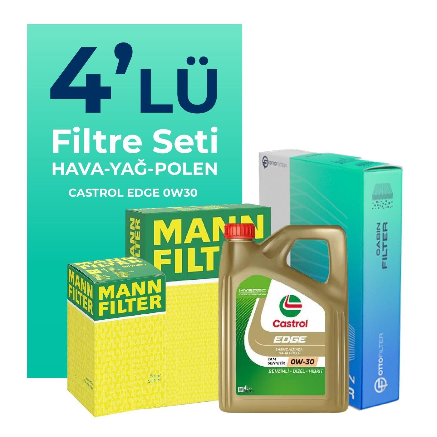 mann-fiat-egea-1-6-dizel-filtre-bakim-seti-castrol-motor-yagli-2015-2023-4-lu-110623 MANN Fiat Egea 1.6 Dizel Filtre Bakım Seti Castrol Motor Yağlı (2015-2023) 4 Lü - Görsel 1