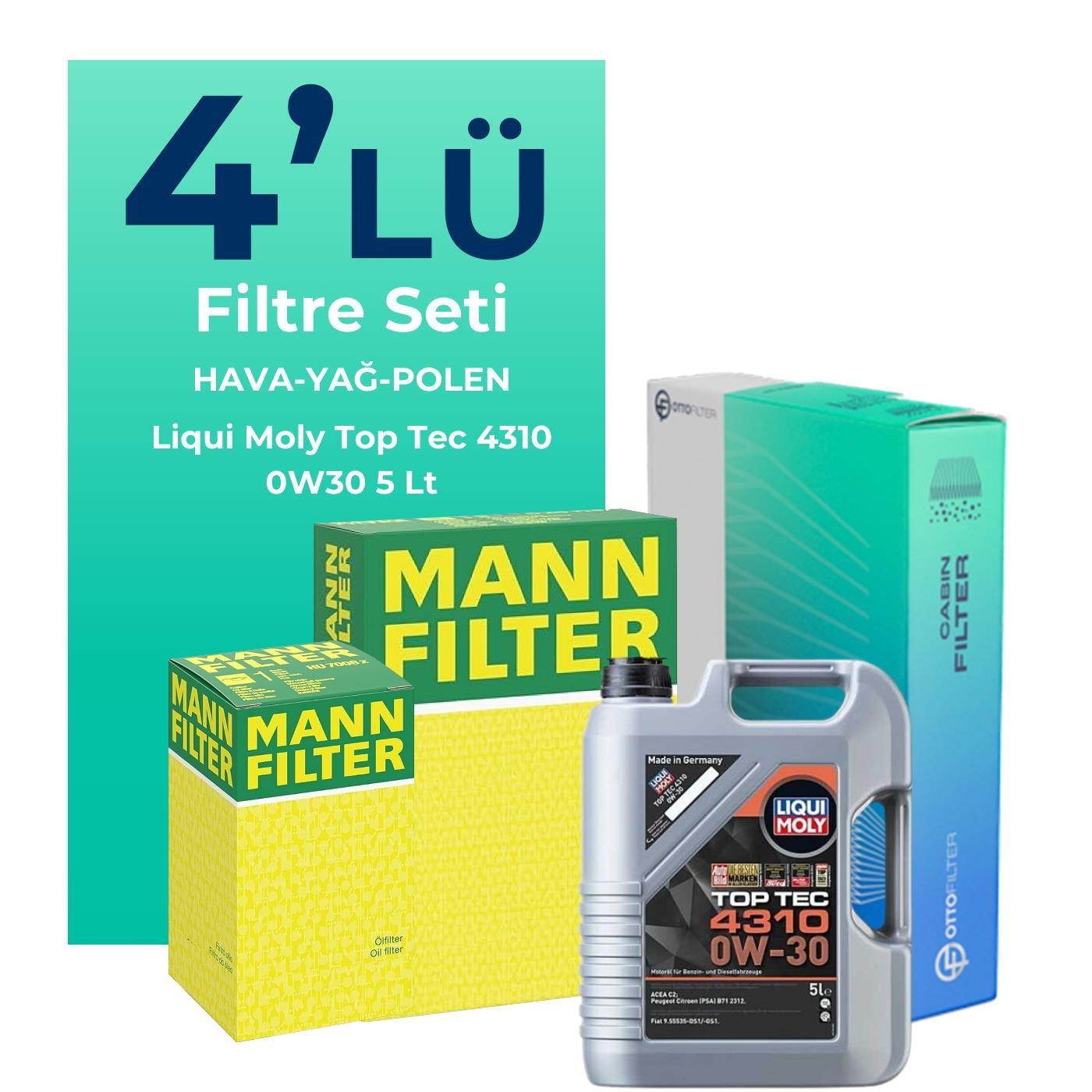 mann-ford-kuga-1-5-dizel-filtre-bakim-seti-liqui-moly-motor-yagli-2017-2019-4-lu-122515 MANN Ford Kuga 1.5 Dizel Filtre Bakım Seti Liqui Moly Motor Yağlı (2017-2019) 4 Lü - Görsel 1
