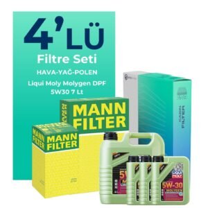 MANN Jaguar XF 3.0 Dizel Filtre Bakım Seti Liqui Moly Motor Yağlı (2007-2015) 4 Lü