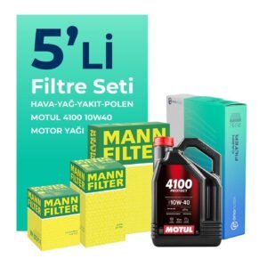 MANN Jeep Grand Cherokee 3.1 Dizel Filtre Bakım Seti Motul Motor Yağlı (1999-2002) 5 Li