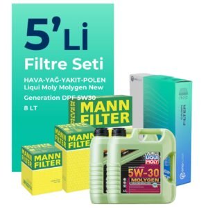 MANN Kia Sorento 2.5 Dizel Filtre Bakım Seti Liqui Moly Motor Yağlı (2006-2011) 5 Li