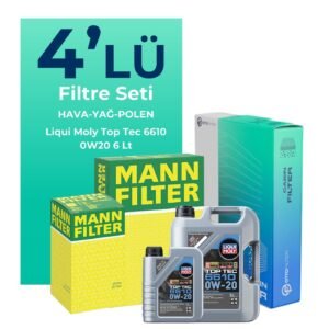 MANN Mercedes C200 1.5 Hybrid Filtre Bakım Seti Liqui Moly Motor Yağlı (2021-2024) 4 Lü