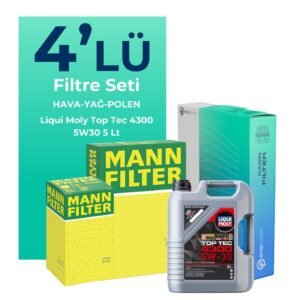 MANN Mercedes CLA180 Dizel Filtre Bakım Seti Liqui Moly Motor Yağlı (2013-2018) 4 Lü