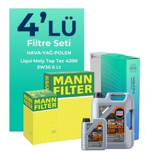 MANN Mercedes E220 Dizel Filtre Bakım Seti Liqui Moly Motor Yağlı (2003-2009) 4 Lü