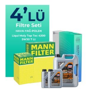MANN Mercedes E220 Dizel Filtre Bakım Seti Liqui Moly Motor Yağlı (2018-2022) 4 Lü