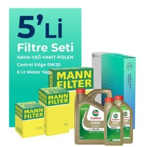 MANN Mercedes GLC220 Dizel Filtre Bakım Seti Castrol Motor Yağlı (2023-2025) 5 Li
