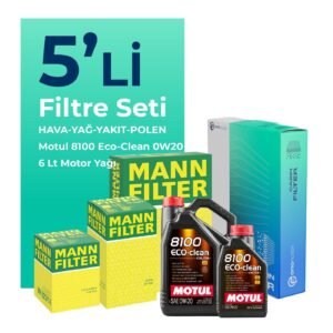MANN Mercedes GLC220 Dizel Filtre Bakım Seti Motul Motor Yağlı (2023-2025) 5 Li