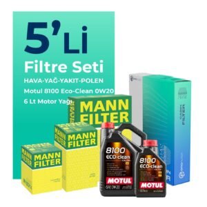 MANN Mercedes GLC220 Dizel Filtre Bakım Seti Motul Motor Yağlı (2023-2025) 5 Li