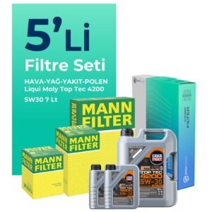 MANN Mercedes X250 Filtre Bakım Seti Liqui Moly Motor Yağlı (2017-2020) 5 Li