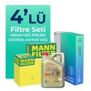 MANN Mercedes X350 Filtre Bakım Seti Castrol Motor Yağlı (2018-2020) 4 Lü