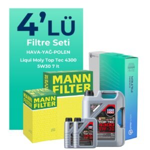 MANN Nissan Skystar 2.5 Dizel Filtre Bakım Seti Liqui Moly Motor Yağlı (1997-2008) 4 Lü