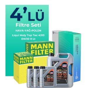 MANN Peugeot Expert 2.0 Dizel Filtre Bakım Seti Liqui Moly Motor Yağlı (2017-2024) 4 Lü