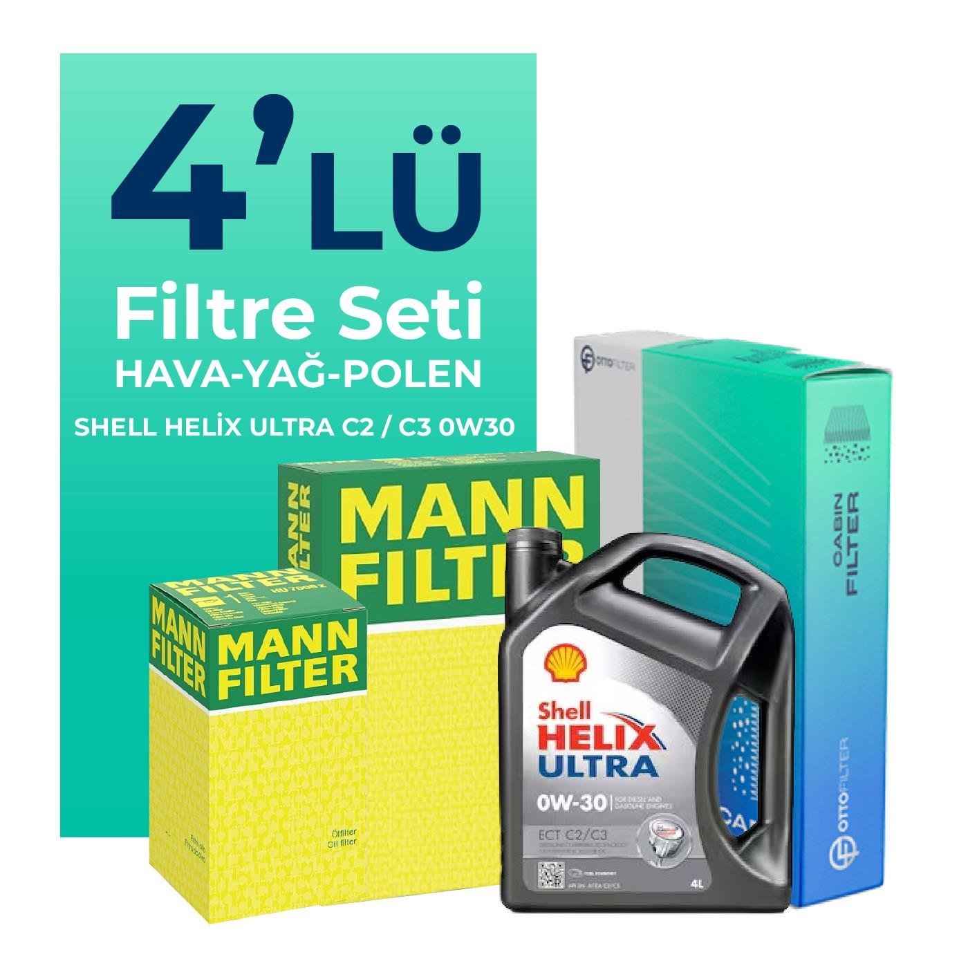 mann-peugeot-expert-2-0-dizel-filtre-bakim-seti-shell-motor-yagli-2017-2024-4-lu-103793 MANN Peugeot Expert 2.0 Dizel Filtre Bakım Seti Shell Motor Yağlı (2017-2024) 4 Lü - Görsel 1