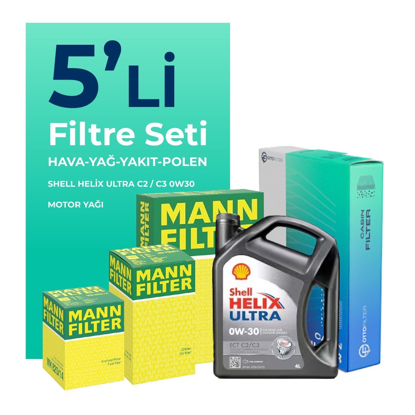 mann-peugeot-partner-1-6-bluehdi-dizel-filtre-bakim-seti-shell-motor-yagli-2015-2018-5-li-62119 MANN Peugeot Partner 1.6 BlueHDi Dizel Filtre Bakım Seti Shell Motor Yağlı (2015-2018) 5 Li - Görsel 1