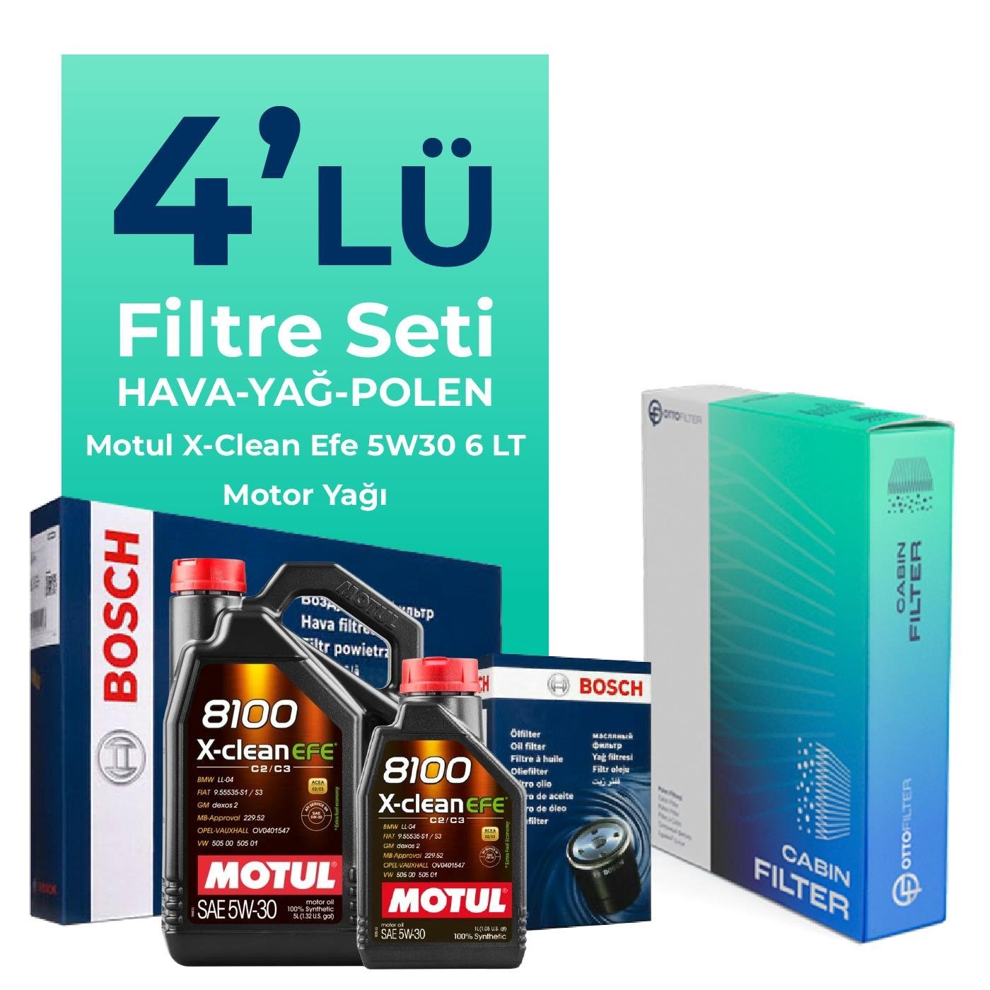 mann-renault-austral-1-3-hybrid-filtre-bakim-seti-motul-motor-yagli-2022-2025-4-lu-109978 MANN Renault Austral 1.3 Hybrid Filtre Bakım Seti Motul Motor Yağlı (2022-2025) 4 Lü - Görsel 1