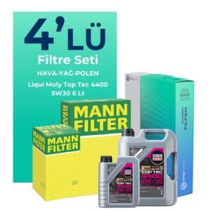 MANN Renault Kadjar 1.6 Dizel Filtre Bakım Seti Liqui Moly Motor Yağlı (2015-2018) 4 Lü