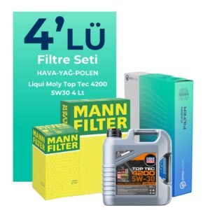 MANN Seat Ateca 1.4 TSi Filtre Bakım Seti Liqui Moly Motor Yağlı (2016-2018) 4 Lü