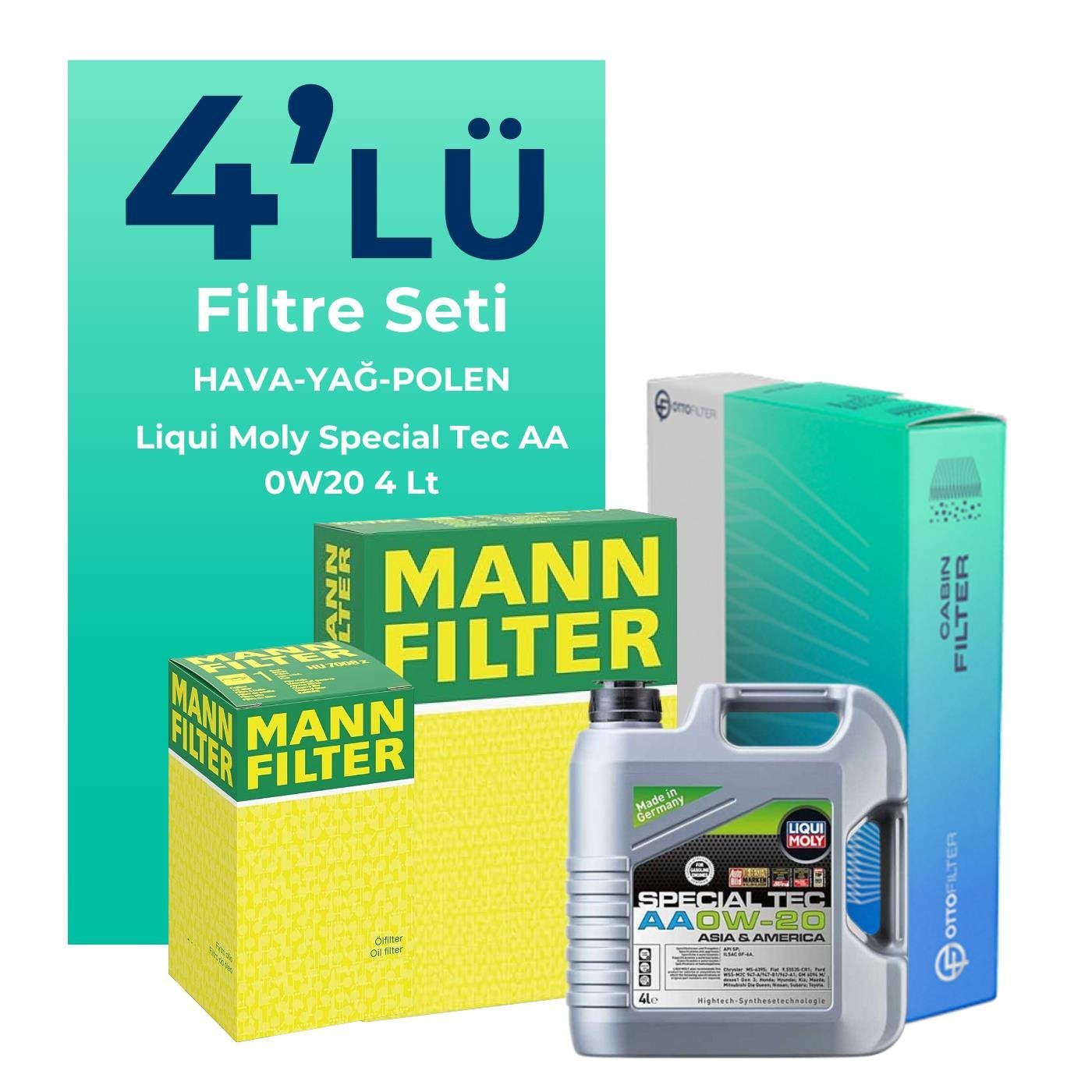 mann-suzuki-vitara-1-4-hybrid-filtre-bakim-seti-liqui-moly-motor-yagli-2019-2024-4-lu-121971 MANN Suzuki Vitara 1.4 Hybrid Filtre Bakım Seti Liqui Moly Motor Yağlı (2019-2024) 4 Lü - Görsel 1